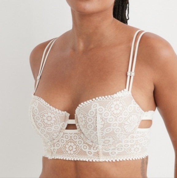 aerie Other - 💫AERIE REAL POWER BALCONETTE SUNKISSED LACE BRA SIZE 32D